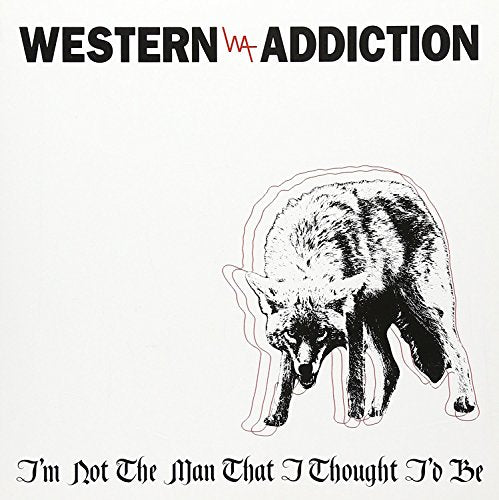 Vinyl record cover: "Western Addiction" with a sketched wolf image.
