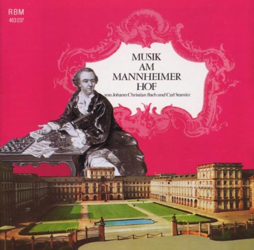 "CD cover with red background, a man at a desk, and a building."