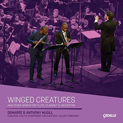 Mcgill/chicago Yso/tinkham - Winged Creatures And Other Works For Flute. Clarinet. And Orchestra [CD]