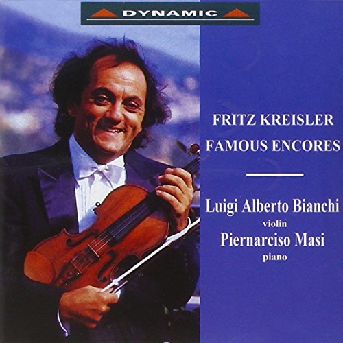 CD cover featuring a man holding a violin, smiling, against a blue background.