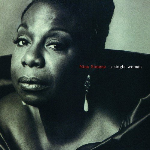 Nina Simone vinyl album cover with a black-and-white portrait of the artist.