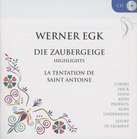 La Tentation St. Antoine - Highlights from Die Zaubergeige / La Tentatio [CD]
