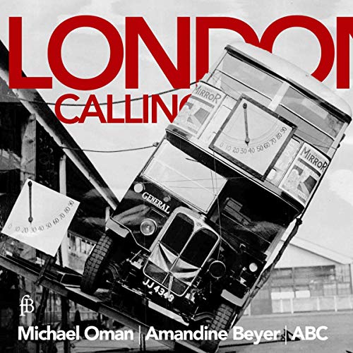 "CD cover with a black-and-white image of a crashed double-decker bus, titled 'London Calling'."