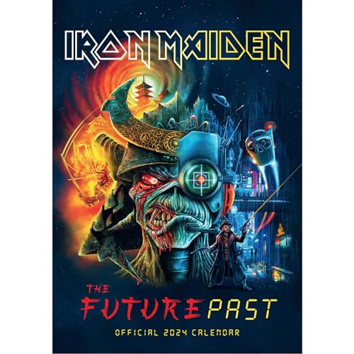 Iron Maiden 2024 Calendar, Month To View A3 Wall Calendar, Official Product: Original Danilo-Kalender [Mehrsprachig] [Kalender]