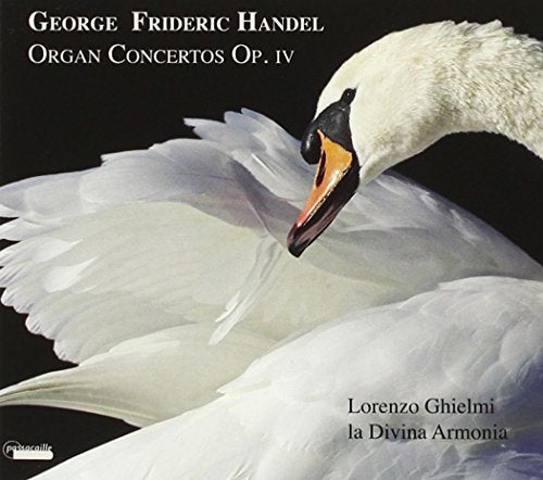 A CD cover featuring a white swan on a black background.