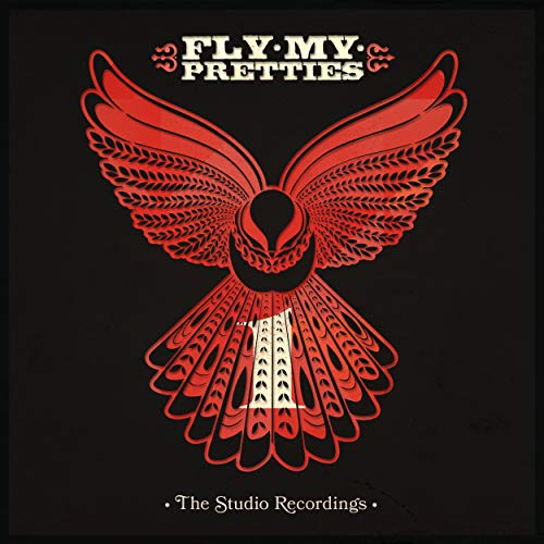 Black vinyl record cover with red bird graphic and white text "Fly My Pretties".