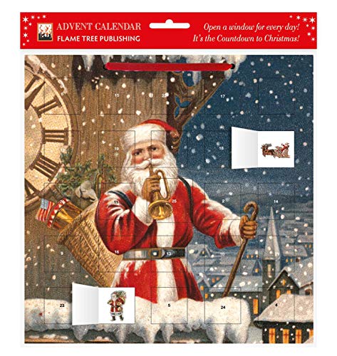 Snowy Santa with Stickers December 2016-2017 Advent Winter Holiday Christmas Planner Calendar 12inch x 12inch (Flame Tree Publishing)