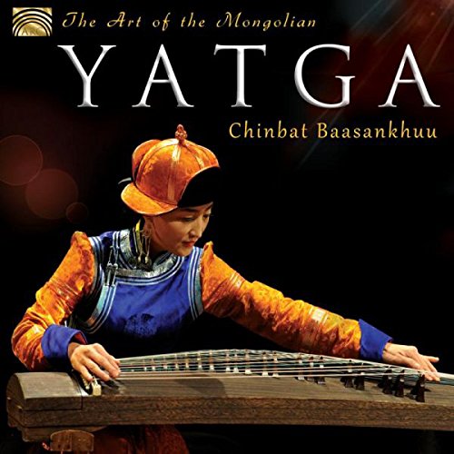 "CD cover featuring a person in traditional attire playing a stringed instrument."