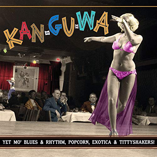 Vinyl album cover featuring a blonde woman dancing in a pink bikini.
