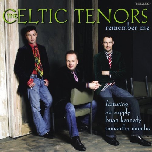 "CD cover featuring three men in suits and jeans, with title 'The Celtic Tenors'."