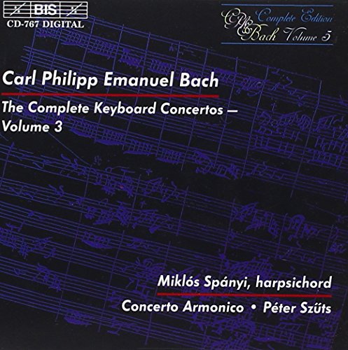 Concerto Armonicospanyiszuts - Bach/Complete Keyboard Ctos - 3 [CD]