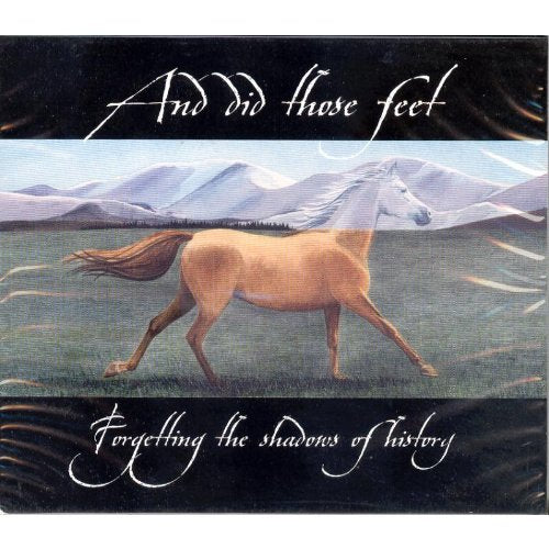 The image depicts a CD cover featuring a white horse running in a field.