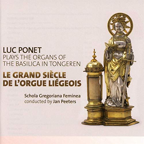 A CD cover featuring a golden statue of a religious figure beside an ornate object.