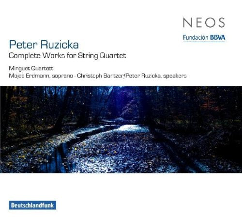 A CD cover featuring a forest path with a stream, surrounded by white borders.