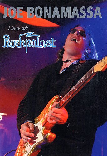 DVD cover featuring Joe Bonamassa playing an electric guitar on stage.