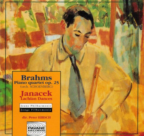 "CD cover featuring a man holding a violin, with text overlay."