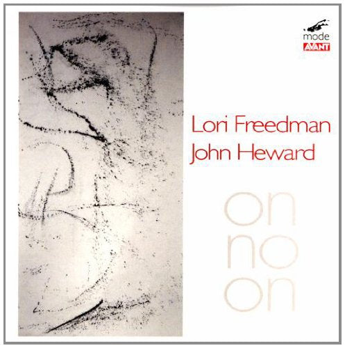 "Album cover with abstract black and white art, red and gray text on white background."