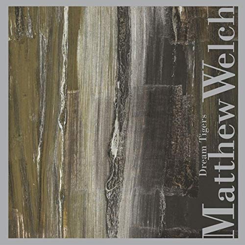 "CD cover with abstract brown and grey design, artist's name on the right."