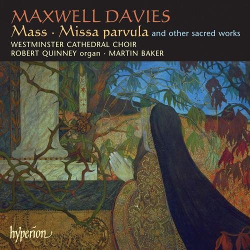 "Album cover with a religious-themed painting and text describing the music and artists."