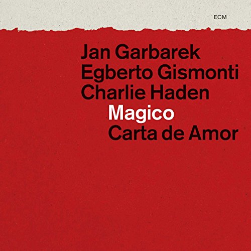 Red album cover with black and white text, featuring artist names and title.