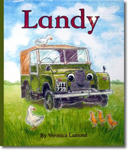 "Children's book cover featuring a green truck with a smiling face and geese."