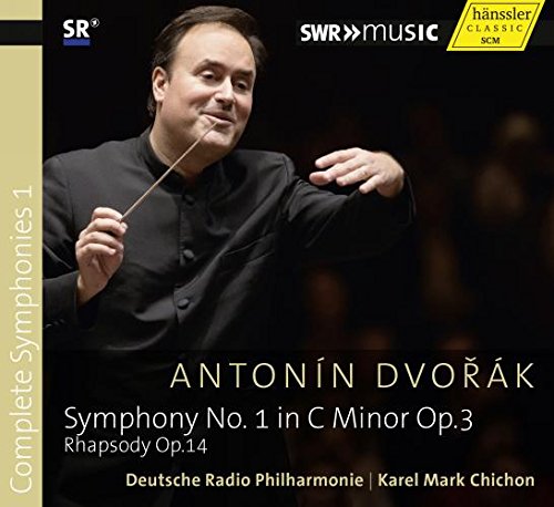 CD cover featuring a conductor holding a baton, with text describing the music content.