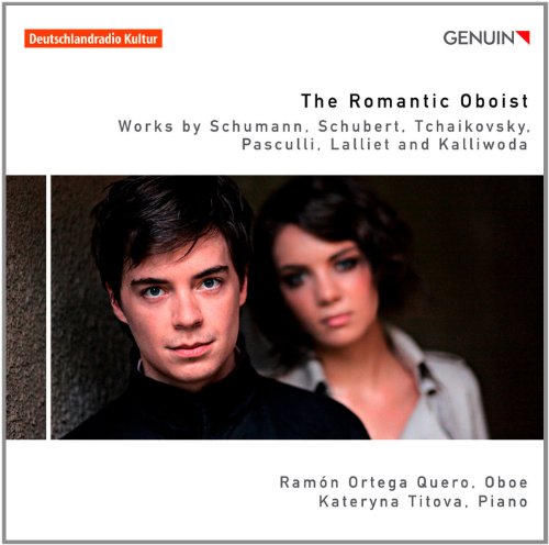 "CD cover with a man and woman, text describing the album and artists."