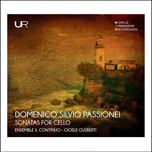 A CD cover featuring an old, textured painting of a seaside building.