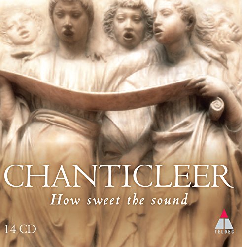 "CD box cover featuring a stone carving of four female singers."