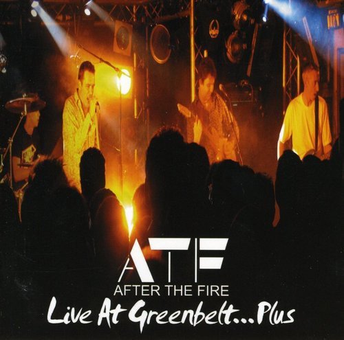 "CD cover: band performing on stage, silhouetted audience, 'After The Fire' logo, Amazon logo."