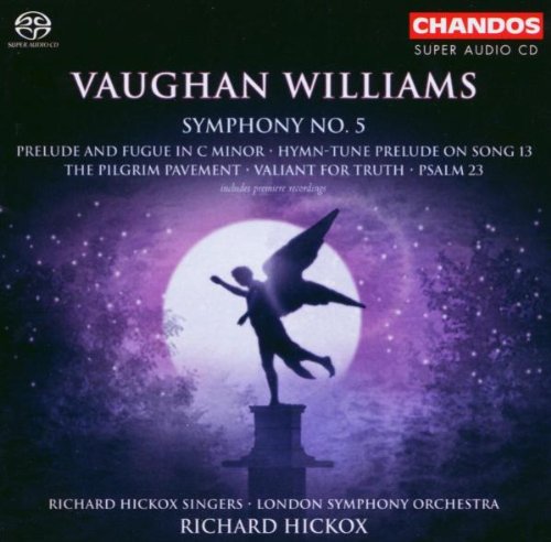 CD case with Vaughan Williams Symphony No. 5 cover art featuring a silhouette.
