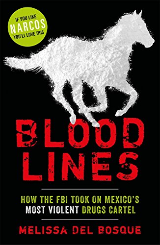"Book cover with a white horse on black background, red and green text."
