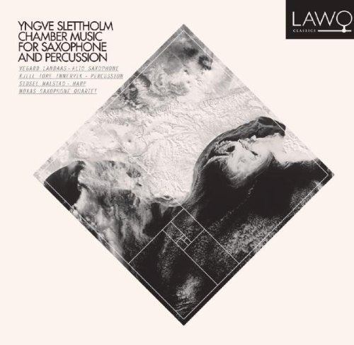 A CD cover with a black-and-white abstract image and text on a beige background.