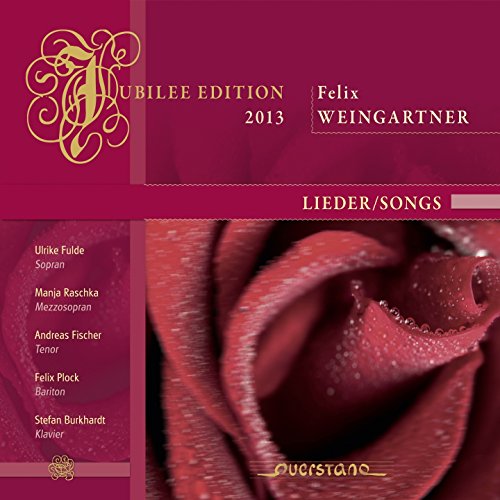 A red rose on a red background, with gold and white text on a CD cover.