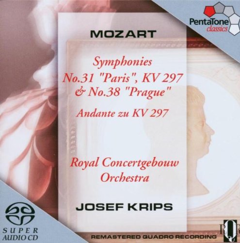 Mozart CD cover featuring a ballerina and a cameo portrait of Mozart.