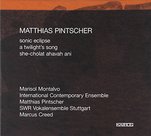 Album cover with red landscape and white text listing composer and performers.