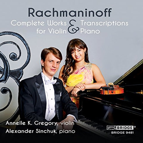 Gregory/sinchuk - Rachmaninoff: Complete Works and Transcriptions for Violin and Piano [CD]