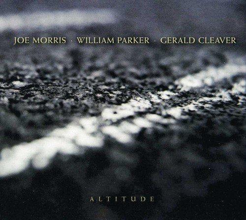 "Album cover with black and white textured background, gold text, and Amazon logo overlay."