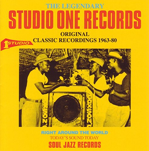 Yellow CD cover with men around a speaker, titled "STUDIO ONE RECORDS".