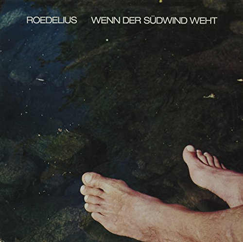 Vinyl record cover featuring a person's feet over a body of water.
