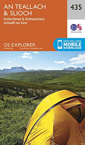 OS Explorer Map (435) An Teallach and Slioch (OS Explorer Paper Map)