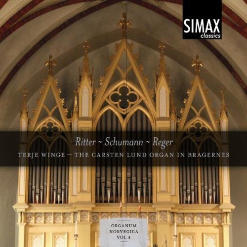"CD cover featuring a large, ornate church organ with Gothic-style decorations."