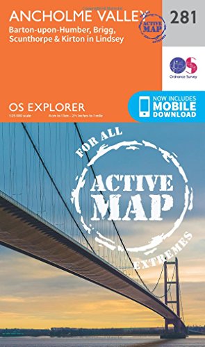OS Explorer Map Active (281) Ancholme Valley (OS Explorer Active Map ...