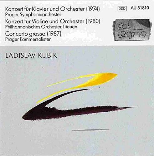 A CD cover featuring abstract black and yellow brush strokes on a gray background.