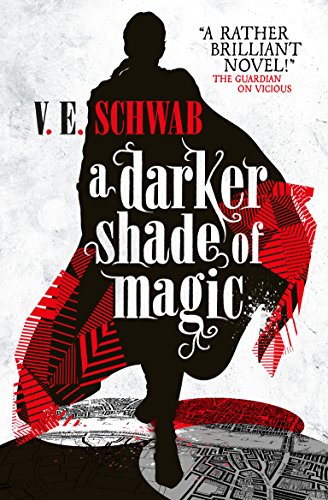 Book cover with a black silhouette of a person in a flowing cloak, red and white text.