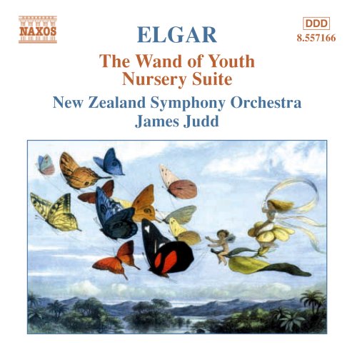 "CD cover featuring butterflies and a fairy against a cloudy sky and landscape."