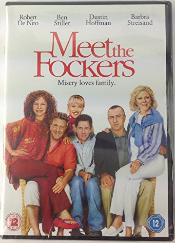 DVD case for "Meet the Fockers" with six actors sitting together on the cover.