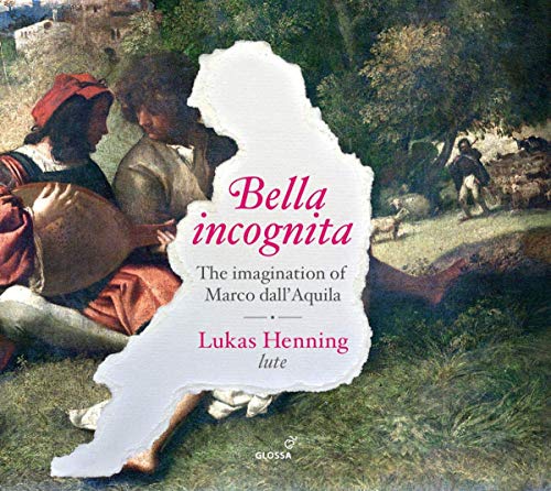 "CD cover with Renaissance painting of two men and text overlay."