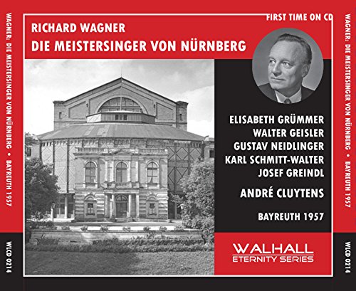 Red and black CD cover with building image and white text.