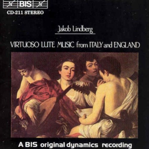 CD cover with Renaissance painting of four people, one holding a lute, on black background.